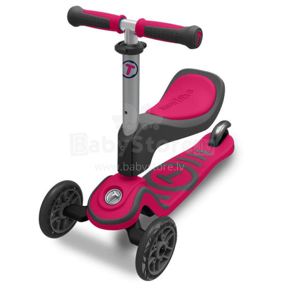 Smart Trike T- Scooter T1 Pink Art.STT1S2020200 Трехколесный самокат с сиденьем