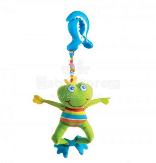 Tiny Love Frog  Art.TL1106400458R  Плюшевая погремушка-подвеска с вибрацией