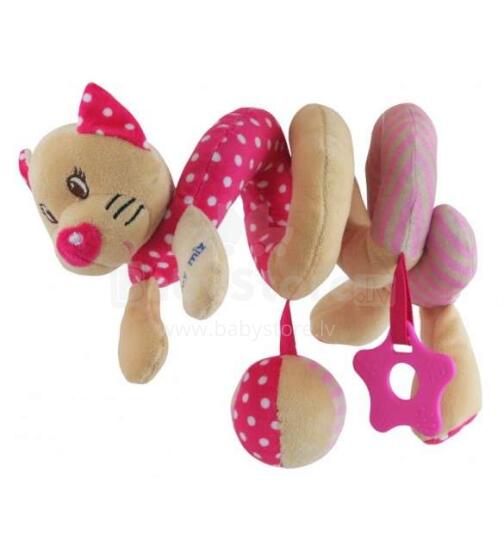 BabyMix Cat Art.33260 žaislinė spiralė vežimėliui / lovai / automobilio sėdynei Kat