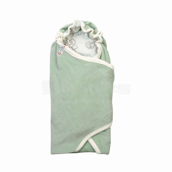 Lodger  Wrapper Newborn Cotton Empire Art.WP080 Silt Green  Одеяло-конверт трансформер 2 в 1