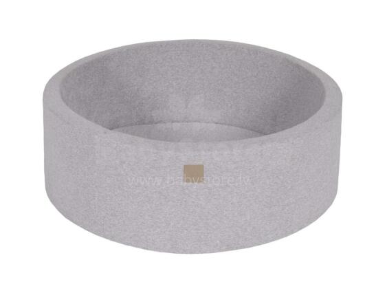 MeowBaby® Color Round Art. 104178 Pilkas sausas baseinas be kamuolio