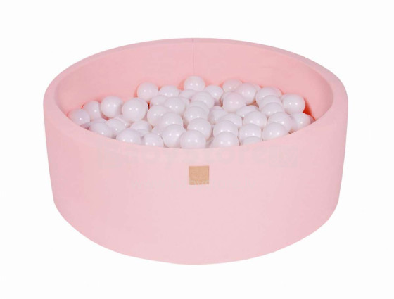 Meow Baby® Color Round Art.104180 Rožinis sausas baseinas be kamuolio