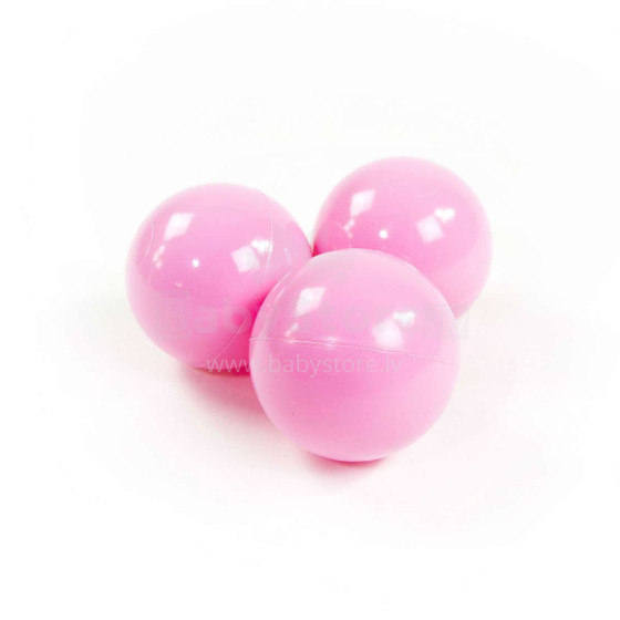 Misioo Extra Balls Art.104225 Šviesiai rožiniai baseino kamuoliukai Ø 7 cm, 50 vnt.