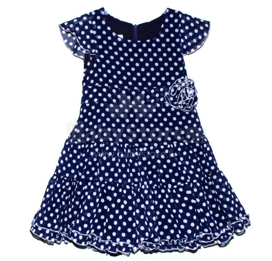 Balbina Art.457867 Vaikų suknelė Mėlyna su baltais taškeliais