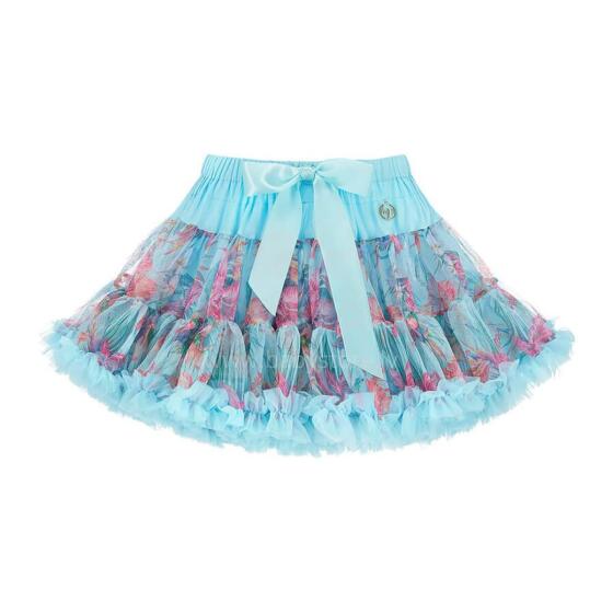 LaVashka Luxury Skirt Floral Blue Art.105033 straipsnis. Stambus sijonas princesėms
