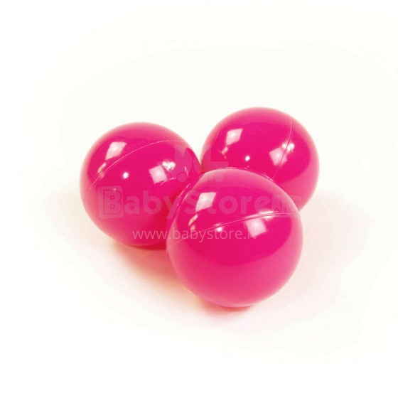 Meow Extra Balls Art.104228 Tamsiai rožiniai baseino kamuoliukai Ø 7 cm, 50 vnt.