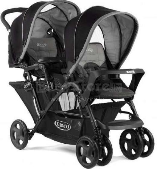 „Graco Stadium Duo“ Art.6L199BGRU „Black Grey Twin“ sportinis vežimėlis