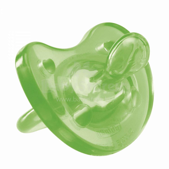 Chicco Physio Soft Art.02711.31 Green  безопасная для сна,силиконовая, литая, 0 м+
