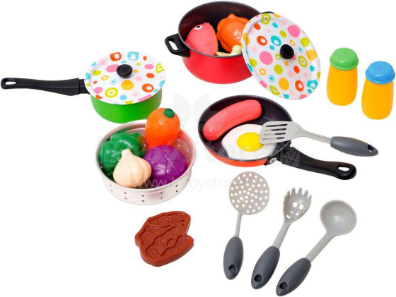 Playgo Art.6988  Набор посуды с продуктами