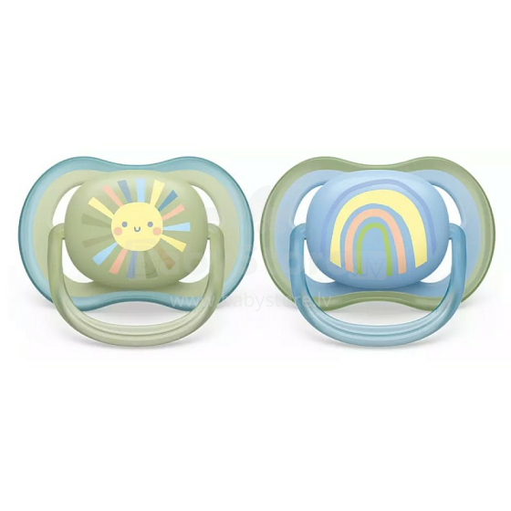Philips Avent Ultra Air Art.SCF085/58 Silicone“ masalai 0-6 mėn Be BPA (2 vnt.)