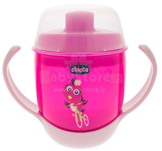 Chicco Soft Cup Art.06824.12 Pink Krūze 180 ml,12 m+
