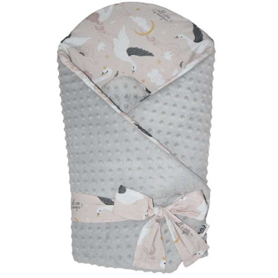 Eko Minky Blanket Art.RO-17   Хлопковый конвертик одеялко для выписки с кокосовым матрасиком (для новорождённого)  75х75 см