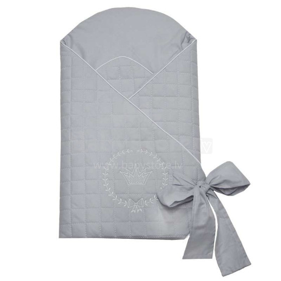 Eko Swaddle Blanket Art.RO-25 Grey Конвертик для новорождённого с кокосовым матрасиком 75х75 см