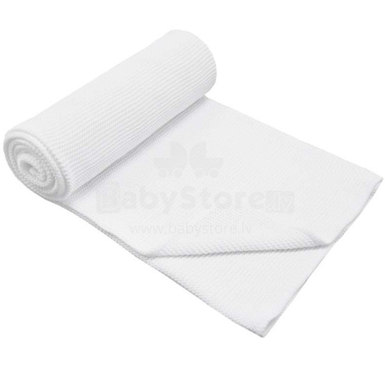 Eko Bamboo Blanket Art.PLE-36 White  Детское хлопковое одеяло/плед 100x80cм