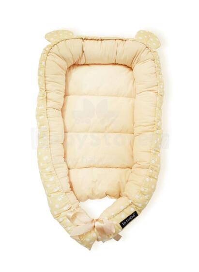 „La Bebe ™ Babynest Art.106221“ smėlio spalvos lokio lizdas - kokonelis naujagimiams