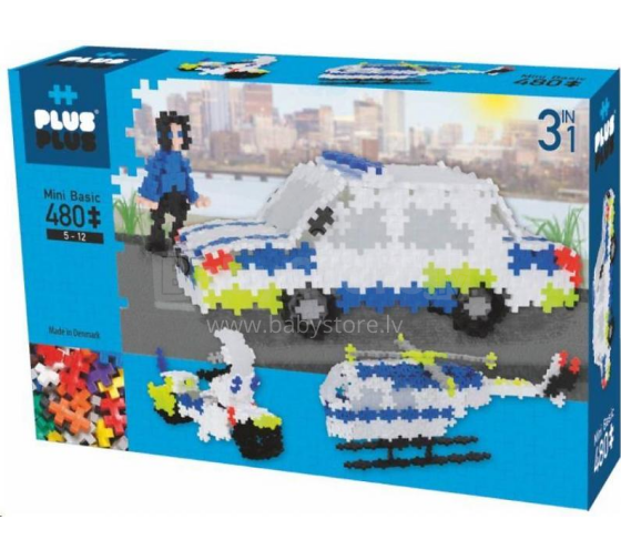 Plius „Mini“ pagrindinis policijos 3770 str. Konstruktorius, 480 vnt