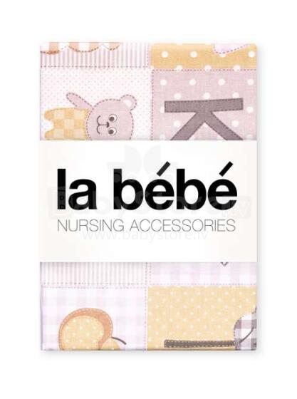 „La Bebe ™“ medvilninis art. 106686 Vaikiškas medvilninis viršutinis 75x100cm lakštas