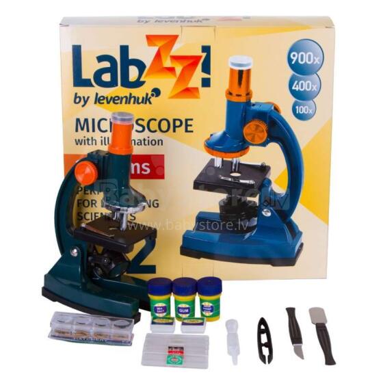 Mikroskopas vaikams su rinkiniu Levenhuk LabZZ M2 100x-900x 699740 str
