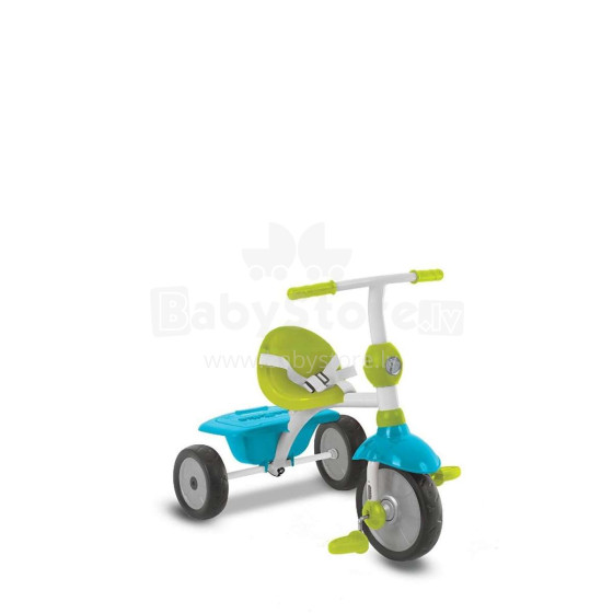Smart Trike Zip Blue Art.6180100   Детский трехколесный  велосипед с ручкой управления и крышей
