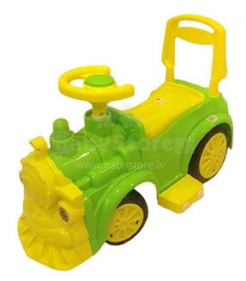 „Orion Toys Art.761“ žalias vaikų stumdomasis traukinys su rankena