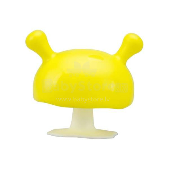 Mombella Mushroom Teether Toy Art.P8054 Lemon  Силиконовый прорезыватель для зубов Мухомор