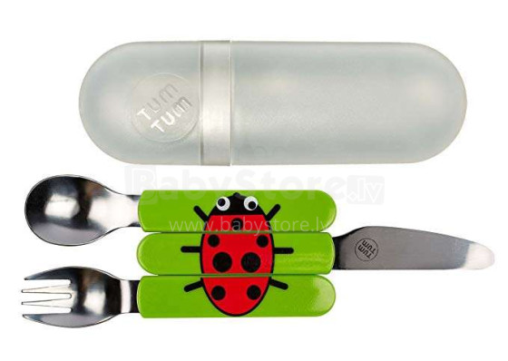 „Tum Tum“ stalo įrankiai Art.TT1003 Stalo įrankių rinkinys - šaukštas, šakutė ir peilis