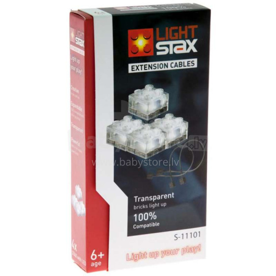 „Stax“ šviesos išplėtimas Art.LS-S11101 Konstruktorius su LED apšvietimu, 4vnt