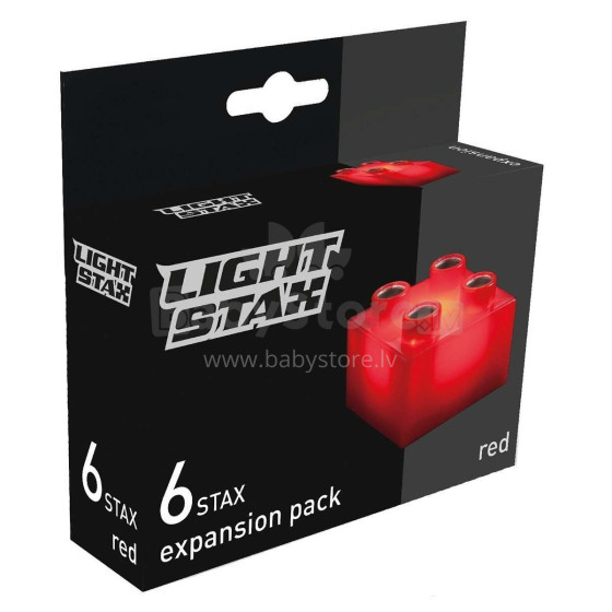 Stax Light  Art.LS-M04003 Red Konstruktors ar LED apgaismojumu,6gab
