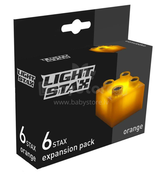 Stax Light  Art.LS-M04006 Orange Konstruktors ar LED apgaismojumu,6gab