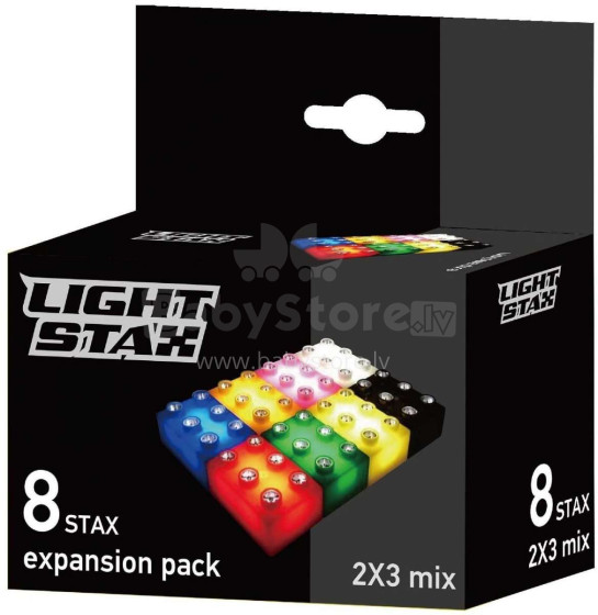 Stax Light  Art.LS-M04030 Mix  Конструктор с LED подсветкой ,8шт
