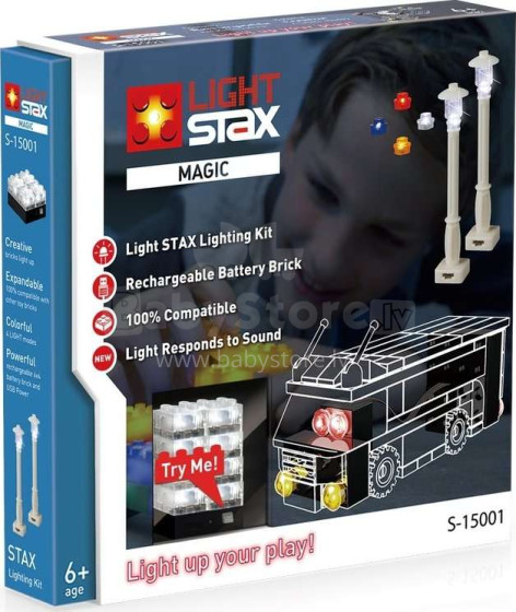 Stax Light Magic Tuning  Art.LS-S15001  Конструктор с LED подсветкой ,45шт