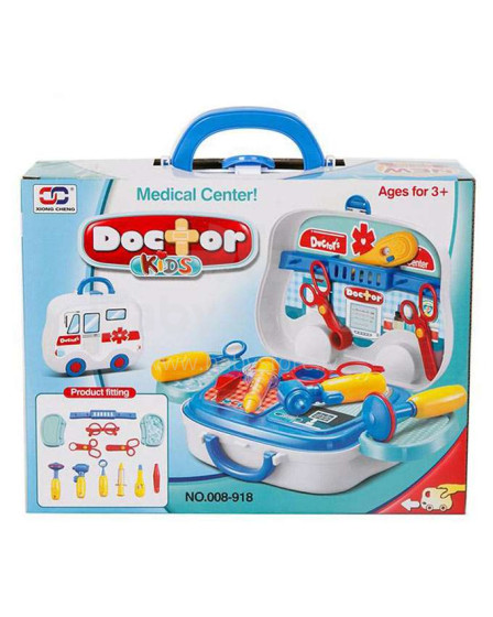 Doctor Set Art.46547 Children's set of a doctor in a suitcase