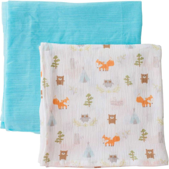 Summer Infant Art.56186 Swaddle Me Muslin Blankets хлопок подгузник комплект (2 шт.)