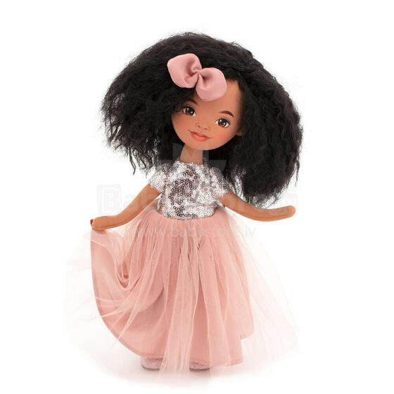 Orange Toys Sweet Sisters Tina in a Pink Dress with Sequins Art.SS05-05 Minkšta žaislinė lėlė TINA rožine suknele su blizgučiais (32 cm)