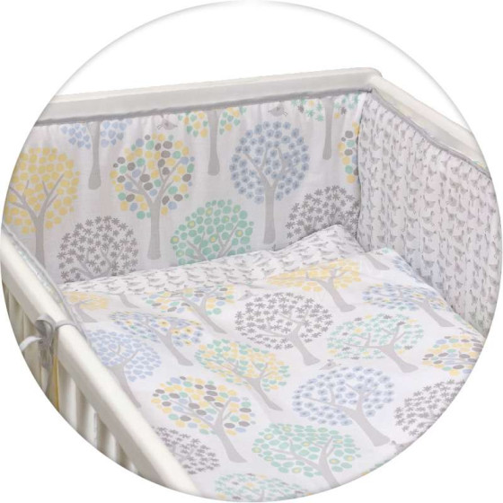 Ceba Baby Art.W-800-072-160  Kokvilnas gultas veļas komplekts no 3 daļām