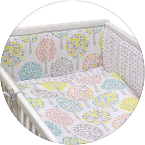 Ceba Baby Art.W-800-072-130  Kokvilnas gultas veļas komplekts no 3 daļām