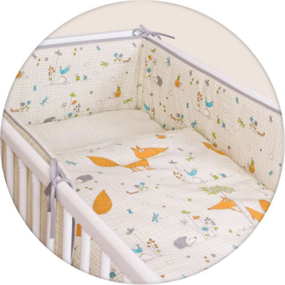 Ceba Baby Art.W-800-059-170  Kokvilnas gultas veļas komplekts no 3 daļām