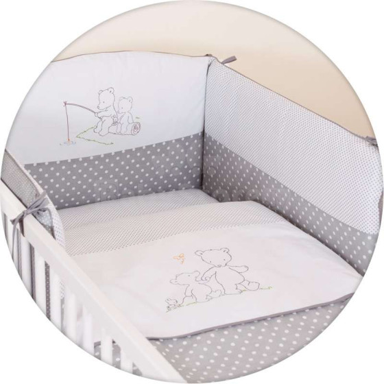 Ceba Baby Art.W-801-004-260 Kokvilnas gultas veļas komplekts no 3 daļām
