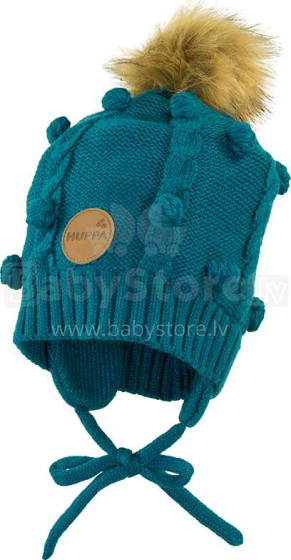 Huppa '19 Macy Art.83570000-80066 Megztinė kūdikių žieminė kepurė su medvilniniu pamušalu