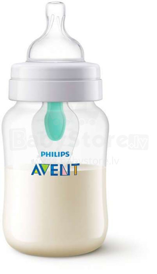 „Philips Avent Art.SCF813 / 14“ kolikinis buteliukas su vožtuvu be oro, 260ml, 1+ mėn