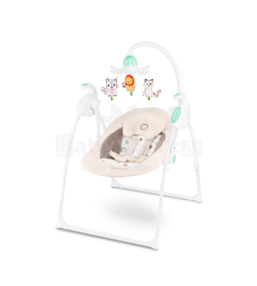 Lionelo Swing Robin  Art.109394 BEIGE  Bērnu šūpoles (šūpuļkrēsls)