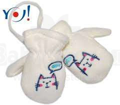 Yo!Baby RP-011 Gloves Bērnu Cimdiņi ar zimējumu (elastīgi)