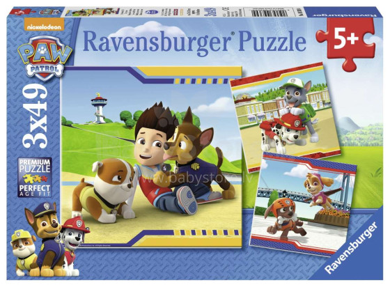 Ravensburger Paw Patrol Puzzle Art. 093694V puzles 3x49