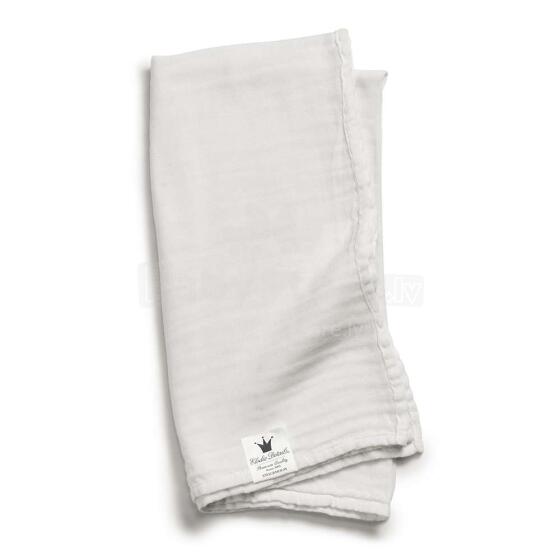 Elodie Details Bambuko muslino antklodė Art. 103211 Vanilla White Vaikų pledas iš bambuko