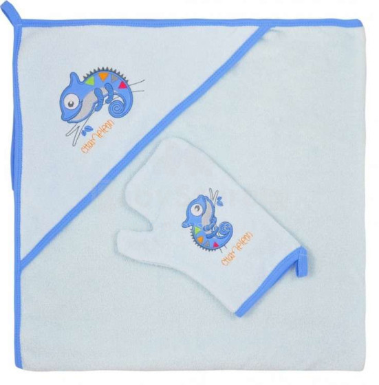 Koala Kameleon Art.3759 Blue  Baby towel (90x90 cm)