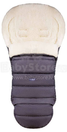 Womar Igrow Wool Art.110223 Graphite  Зимний прогулочный конверт шерстяной в коляску/cанки 106 см