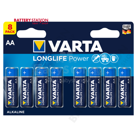 Varta 4906/8 - AA Longlife Power батарейка 1.5V( 8 шт.)