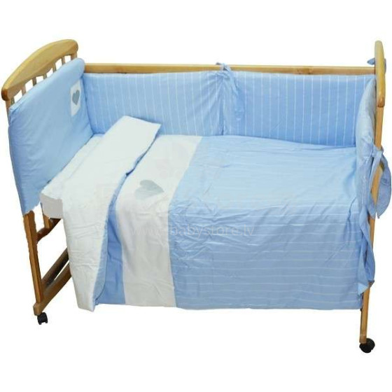 NINO-ESPANA комплект постельного белья Cuoricini  blue 5 plus