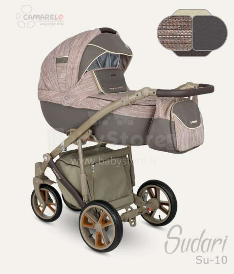 „Camarelo Sudari Art.SU-10“ universalus vaikiškas vežimėlis trys viename