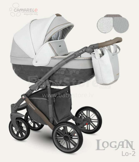 „Camarelo Logan Art.LO-2“ universalus vaikų vežimėlis trys viename